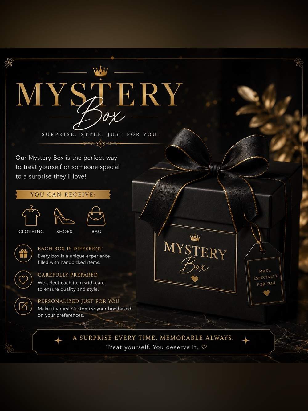 ‼️MYSTERY BOX WOMEN CLOTHES AND MORE. MORE YOU BID MORE YOU GET